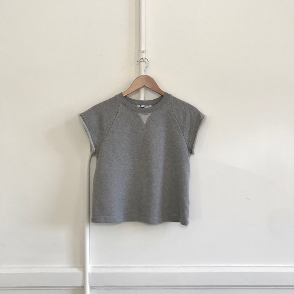 T by Alexander Wang Cap Sleeve Raglan Sweatshirt